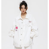 Unisex Jacket Vintage Overalls Jacket Men and Women Couple's Tops Loose Jacket
